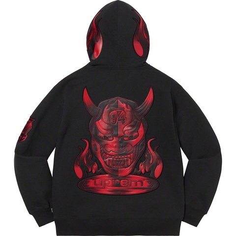 Supreme Demon Zip Up Hooded Sweatshirt - Black