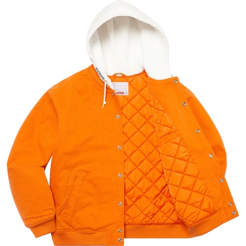 Hooded Twill Varsity Jacket - spring/summer 2022 - Supreme
