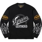 Supreme Supreme Vanson Leathers Sweater (SS22) - Black