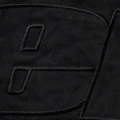 Supreme Hooded Twill Varsity Jacket - Black