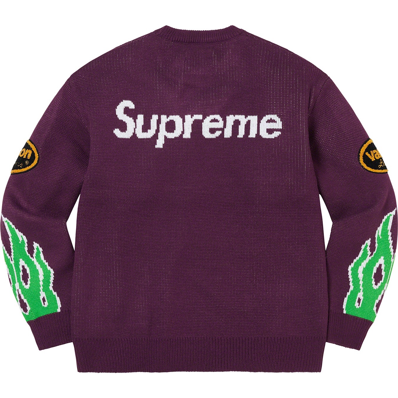 Supreme Supreme Vanson Leathers Sweater (SS22) - Purple - $198