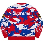Supreme Supreme Vanson Leathers Sweater (SS22) - Red Camo