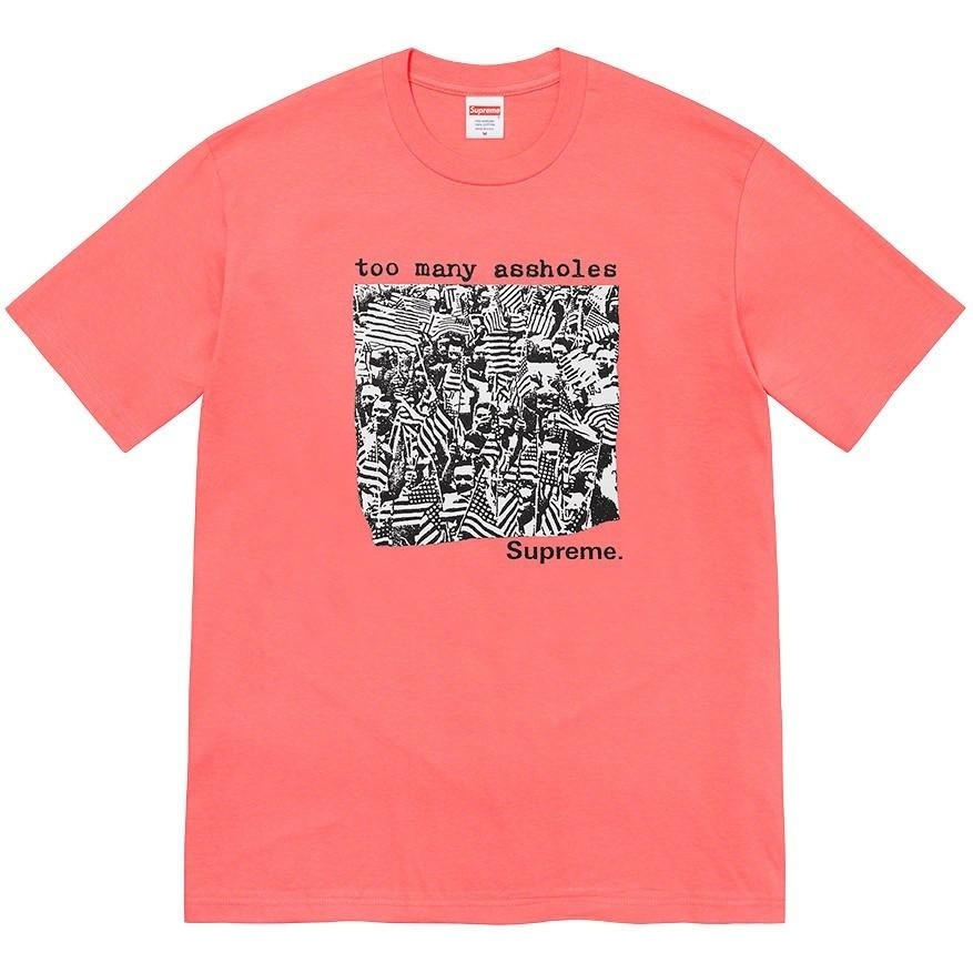 Supreme Too Many Assholes Tee (spring/summer 2022) - $40.00