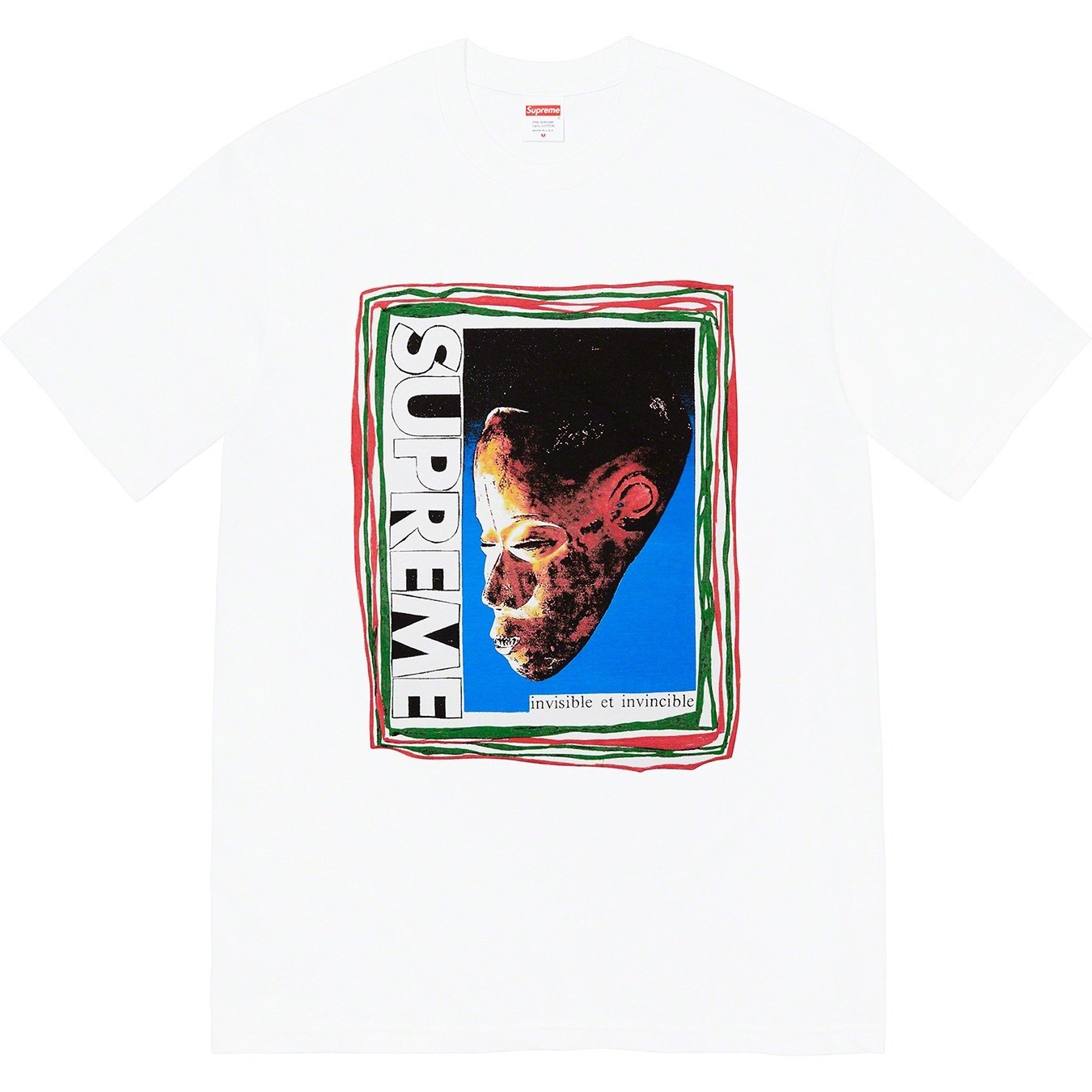 Supreme Mask Tee (SS22) - White - $40