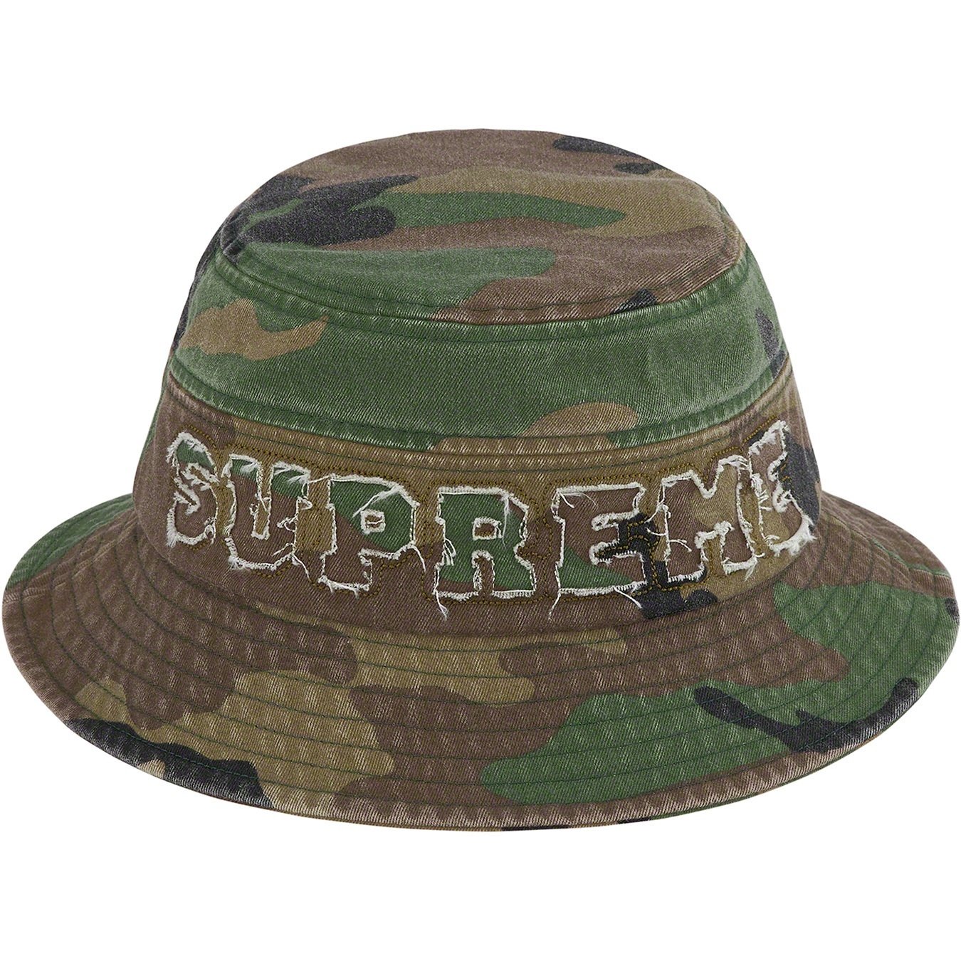 Supreme Cutout Crusher (SS22) - Woodland Camo - $58