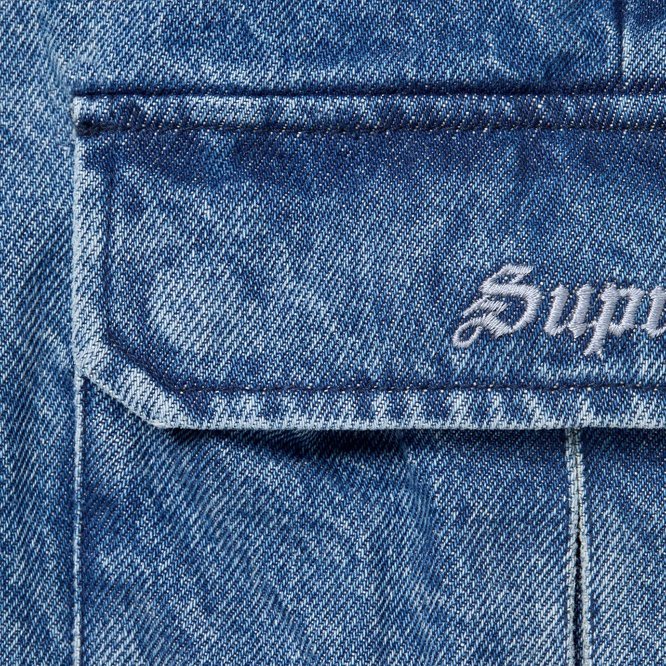 Supreme Cargo Work Short (SS22) - Denim - $128