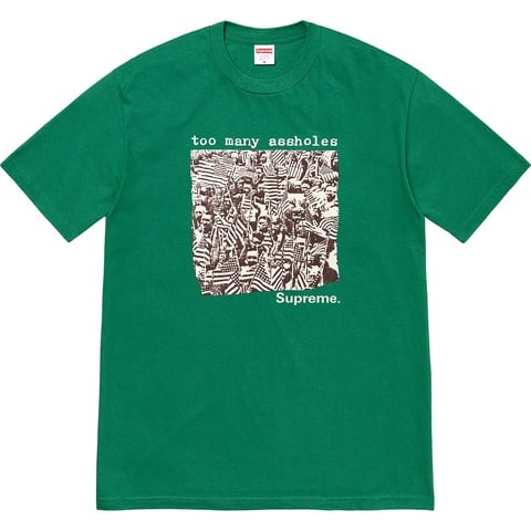 Supreme Too Many Assholes Tee - Light Pine