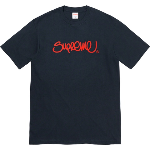 Supreme Handstyle Tee - Navy