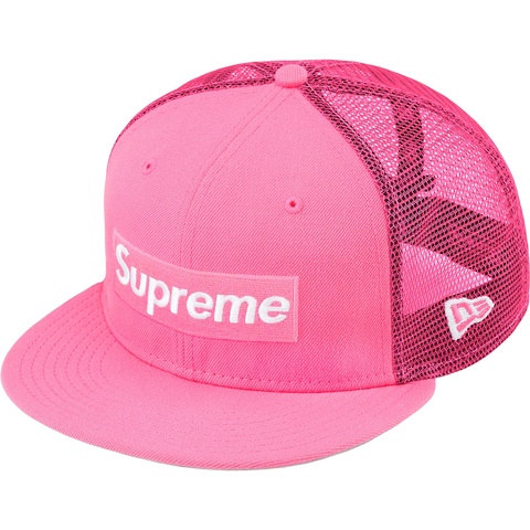 Supreme Box Logo Mesh Back New Era® - Pink