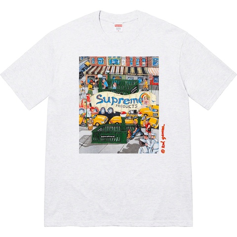 Supreme Manhattan Tee - Ash Grey
