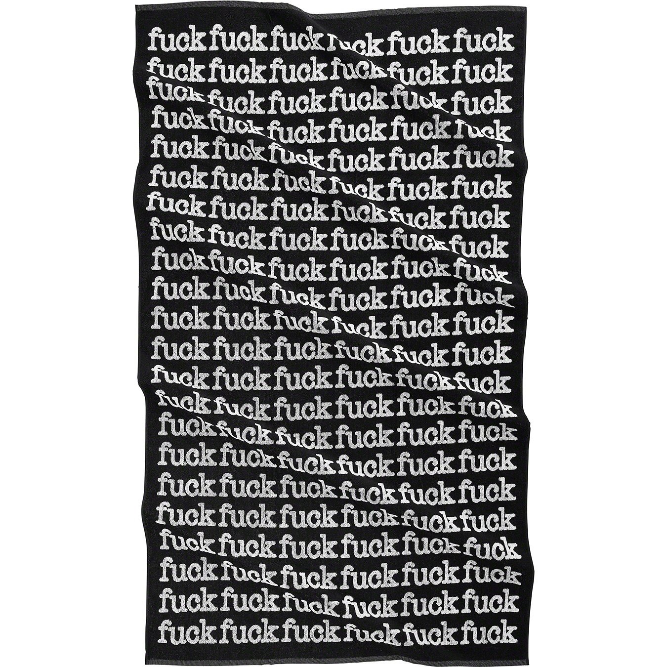 Supreme Fuck Towel (SS22) - Black - $78