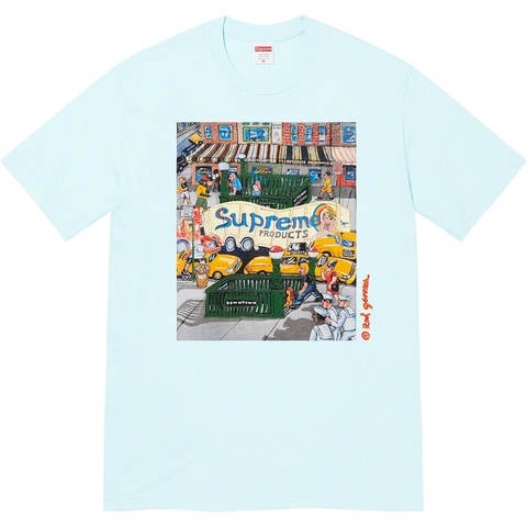 Supreme Manhattan Tee - Pale Blue