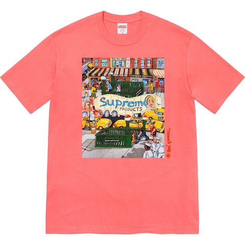 Supreme Manhattan Tee - Bright Coral