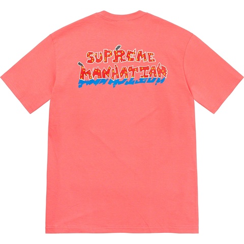 Supreme Manhattan Tee - Bright Coral
