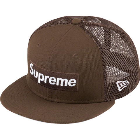 Supreme Box Logo Mesh Back New Era® - Brown