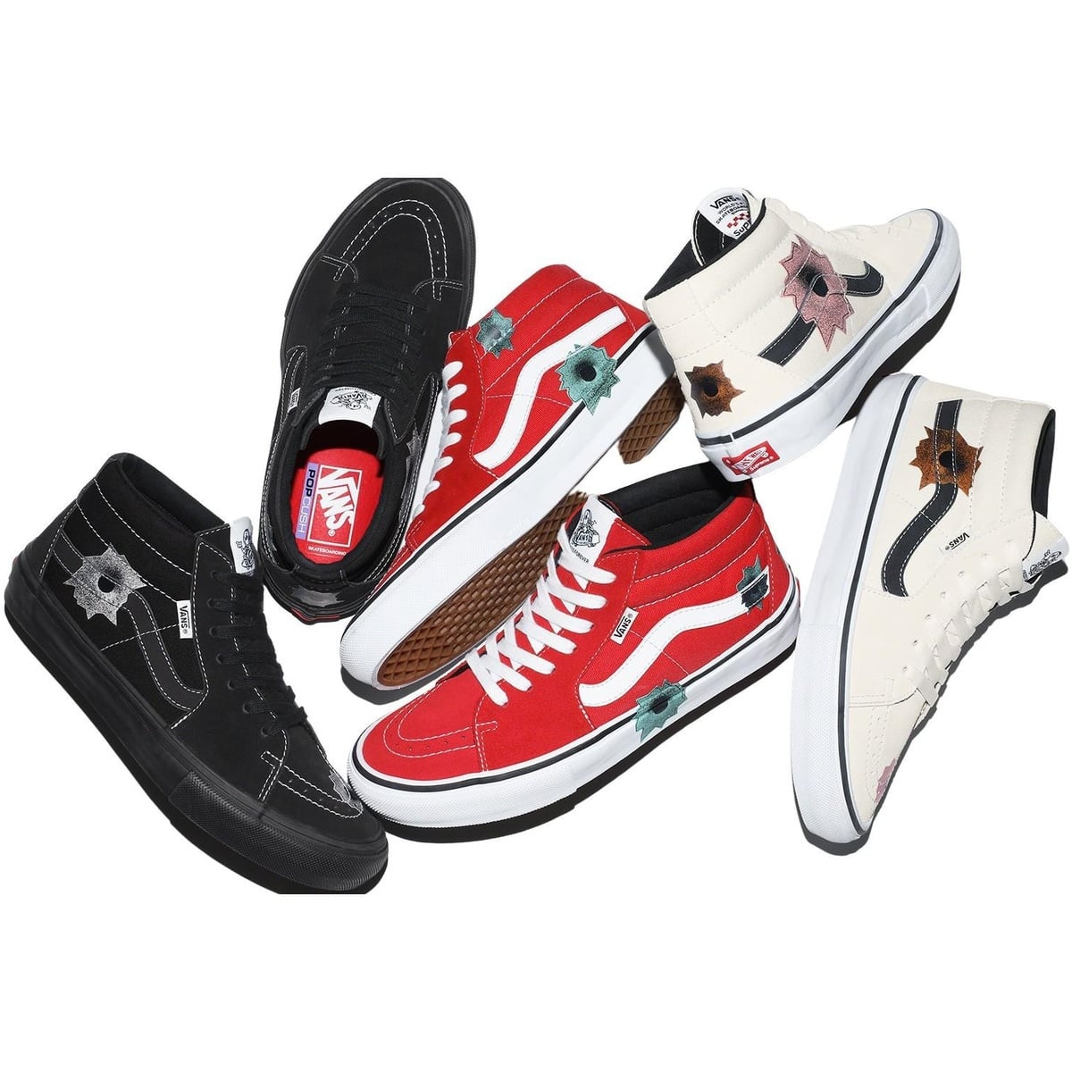 Supreme®/Vans®/Nate Lowman Skate Grosso Mid - Supreme