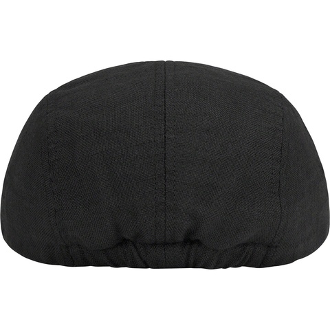 Supreme Linen Fitted Camp Cap - Black