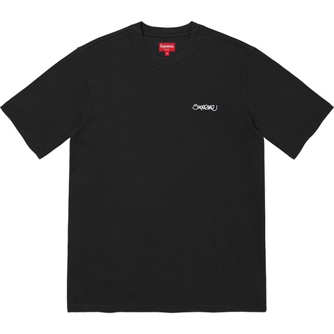Supreme Washed Handstyle S/S Top - Black