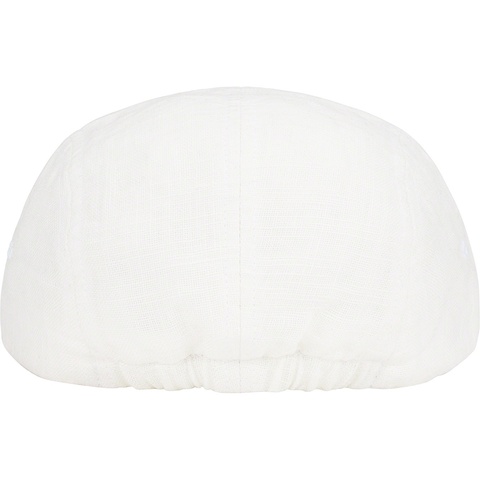 Supreme Linen Fitted Camp Cap - White