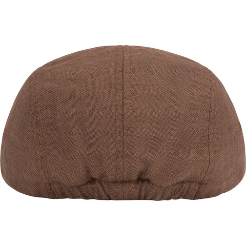 Supreme Linen Fitted Camp Cap - Brown