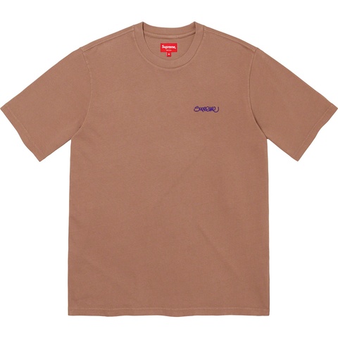 Supreme Washed Handstyle S/S Top - Brown