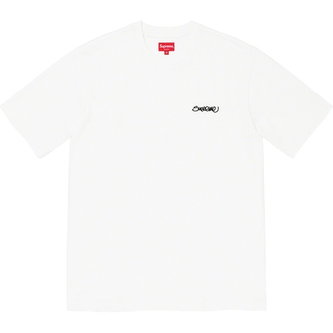 Supreme Washed Handstyle S/S Top - White