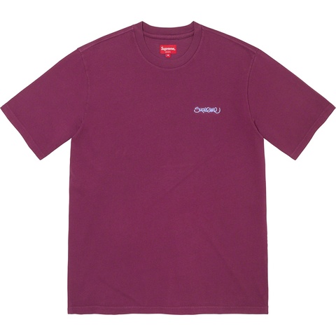 Supreme Washed Handstyle S/S Top - Plum