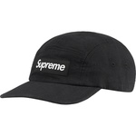 Supreme Linen Fitted Camp Cap (SS22) - Black