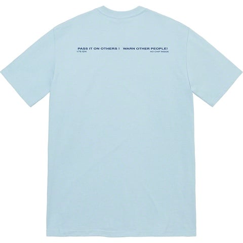 Supreme Warning Tee - Dusty Blue