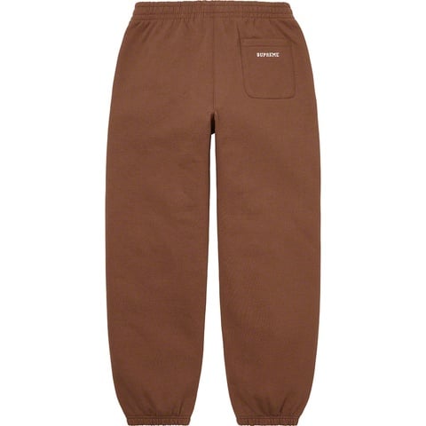 Supreme S Logo Sweatpant - Brown