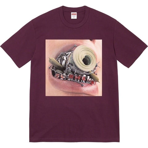 Supreme Braces Tee - Eggplant