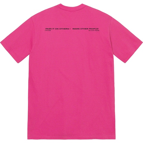 Supreme Warning Tee - Magenta