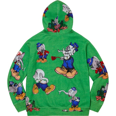 Supreme Elephant Hooded Sweatshirt - Green