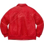 Supreme Studded Quilted Leather Jacket (FW22) - Red