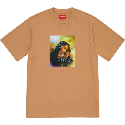 Supreme Mary Rhinestone S/S Top - Tan