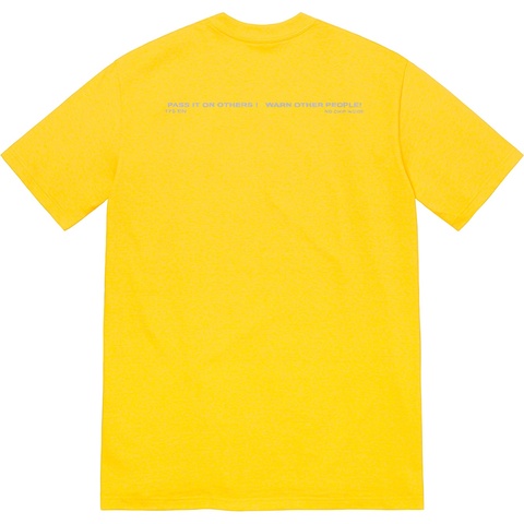 Supreme Warning Tee - Yellow