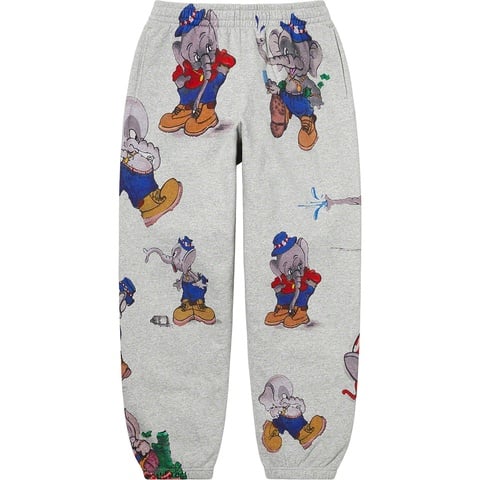 Supreme Elephant Sweatpant - Heather Grey