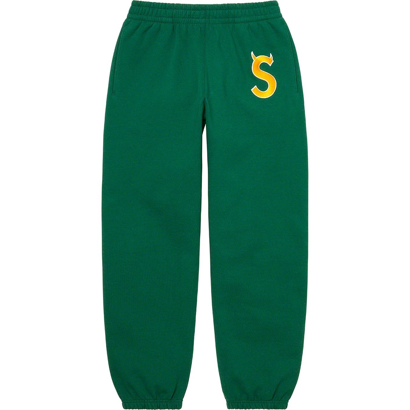 Supreme S Logo Sweatpant (FW22) - Dark Green - $158