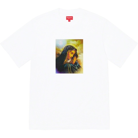 Supreme Mary Rhinestone S/S Top - White