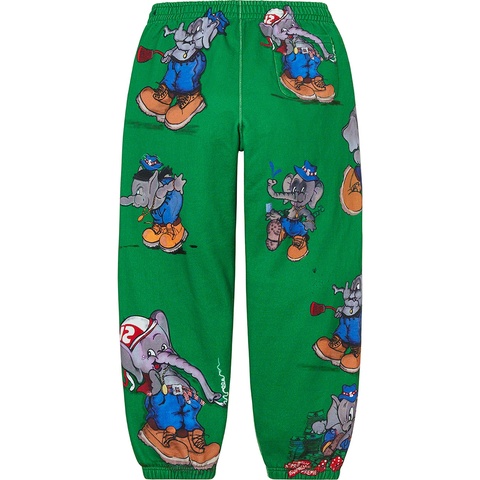 Supreme Elephant Sweatpant - Green