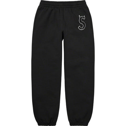 Supreme S Logo Sweatpant - Black