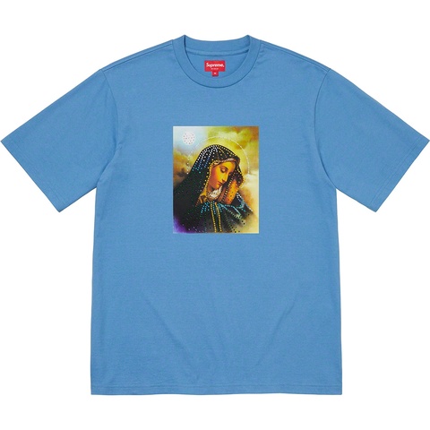 Supreme Mary Rhinestone S/S Top - Light Royal