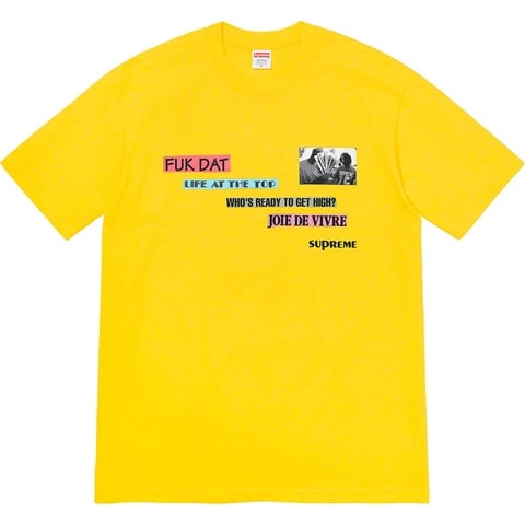 Supreme Joie De Vivre Tee - Yellow