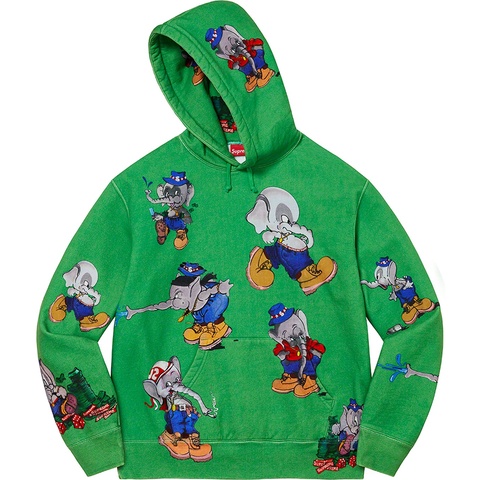 Supreme Elephant Hooded Sweatshirt - Green