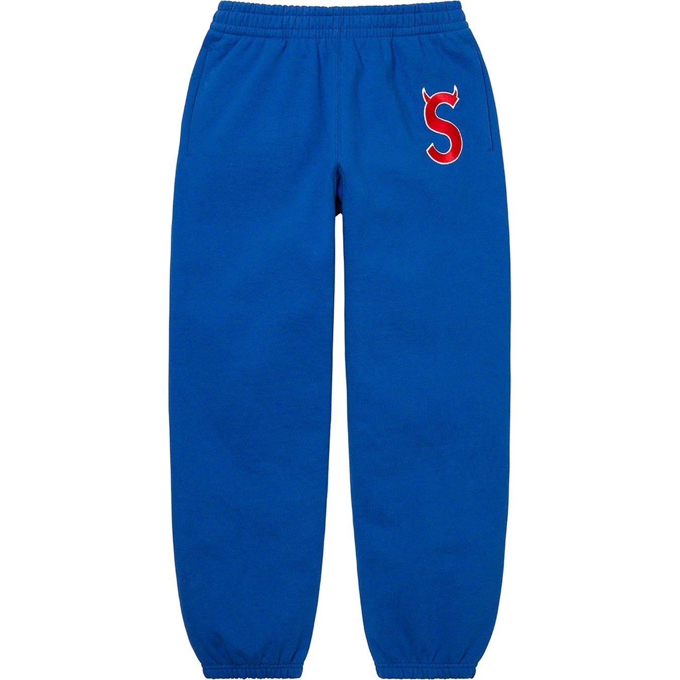 Supreme S Logo Sweatpant (FW22) - Royal - $158