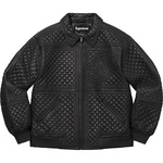 Supreme Studded Quilted Leather Jacket (FW22) - Black