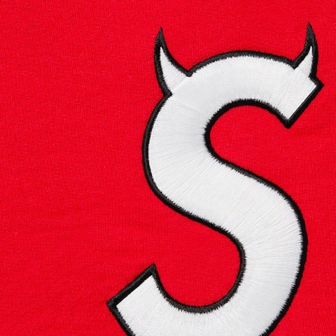 Supreme S Logo Hooded Sweatshirt - Red