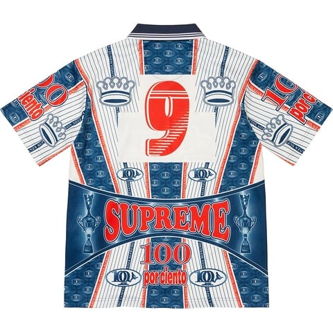 Supreme Por Ciento Soccer Jersey シャツ Supreme Por Ciento Soccer Jersey Burgundy Men's - FW22 - US