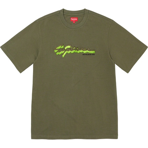 Supreme Shadow Script S/S Top - Dark Olive