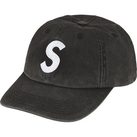 Supreme Pigment Print S Logo 6-Panel - Black